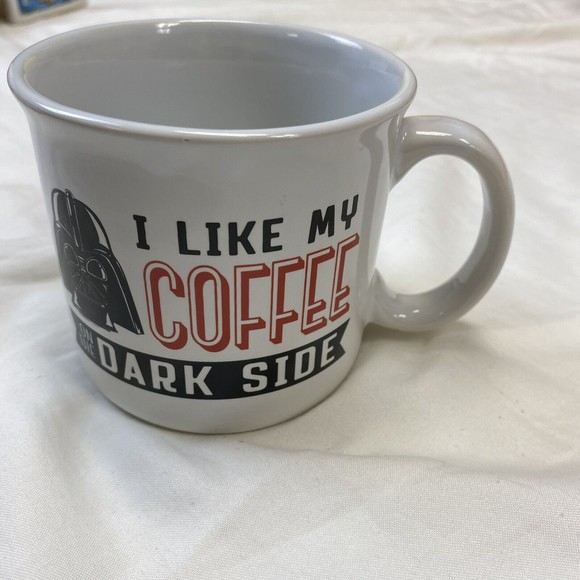 Star Wars Darth Vader I Like My Coffee On The Dark Side 18 Oz Coffee Cup Mug - Picture 2 of 4